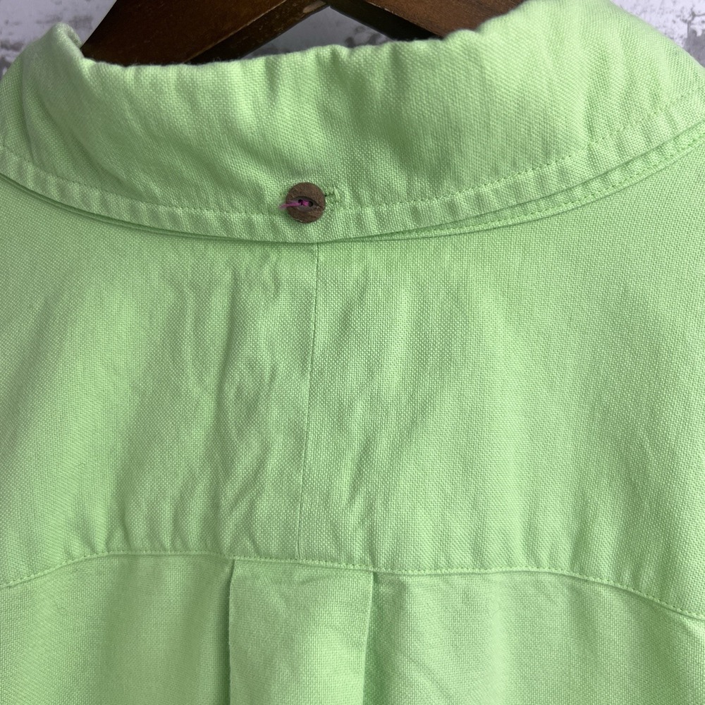 Vtg Polo Ralph Lauren Men's XL Button Down Shirt Lime Green Pink Pony Preppy Y2K - Picture 5 of 13